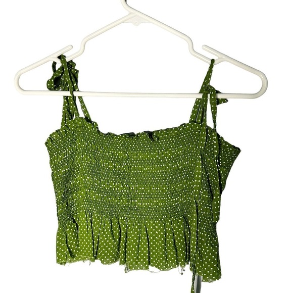 J Crew Smocked Cropped Tank - Picture 1 of 7